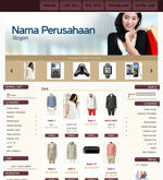 Template Toko Online Cheerful Brown