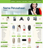 Template Toko Online Cheerful Green