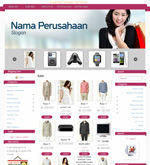 Template Toko Online Crystal Maroon