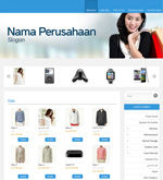 Template Toko Online Essential Blue
