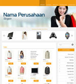 Template Toko Online Essential Orange