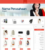 Template Toko Online Essential Red
