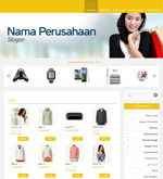 Template Toko Online Essential Yellow