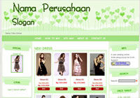 Template Toko Online Candy Green