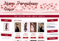 Template Toko Online Candy Red