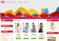 Template Toko Online Bubble Pink