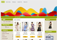Template Toko Online Bubble Green