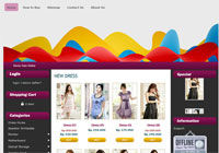 Template Toko Online Bubble Purple