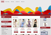 Template Toko Online Bubble Red