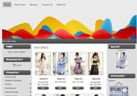 Template Toko Online Bubble Grey