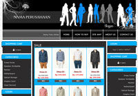 Template Toko Online Coffee Blue