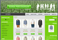 Template Toko Online Boxy Green