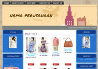 Template Toko Online Vivid Blue