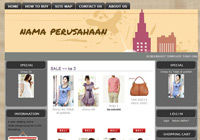 Template Toko Online Vivid Blue