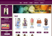 Template Toko Online Glassy Purple