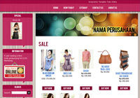 Template Toko Online Glassy Pink