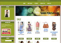 Template Toko Online Glasssy Green