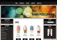 Template Toko Online Glassy 3