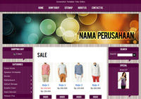 Template Toko Online Glassy Purple 3