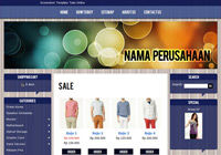 Template Toko Online Glassy Blue 3