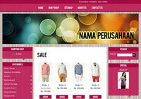 Template Toko Online Glassy Pink 3