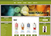 Template Toko Online Glassy Green 3
