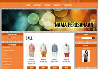 Template Toko Online Glassy Orange 3
